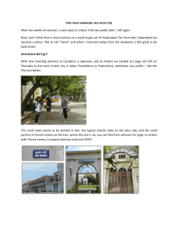 One more weekend, one more city After two weeks of vacation, I