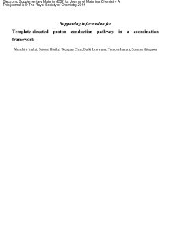Supporting information for Template
