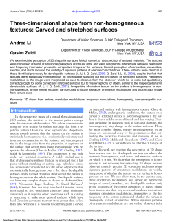 Carved and stretched surfaces