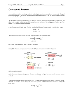 Compound Interest