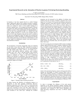 Experimental Research on the Absorption of Fluorine in gamma