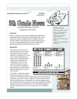 October 2016/2017 Longfellow Elementary School A monthly