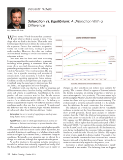 Saturation vs. Equilibrium