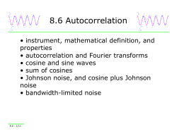8.6 Autocorrelation