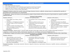 12th Grade US Government
