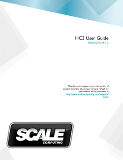 HC3 User Guide - Scale Computing