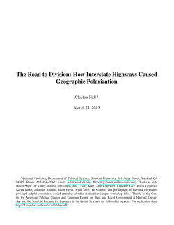 How Interstate Highways Caused Geographic Polarization