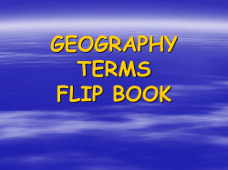 GEOGRAPHY TERMS