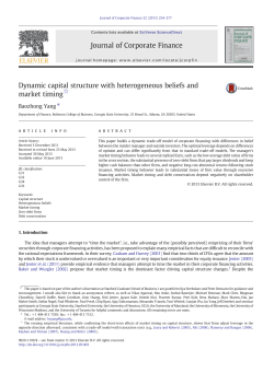 Dynamic capital structure with heterogeneous beliefs and market