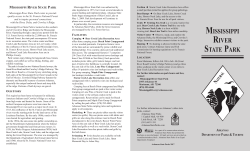 Mississippi River State Park exists to provide