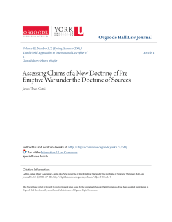 Assessing Claims of a New Doctrine of Pre