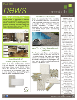 news - Mosaic Tile Company