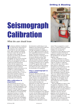 Seismograph Calibration - Agg-Net
