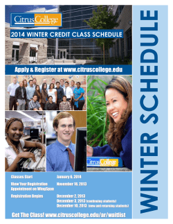 class schedule information pages in one complete