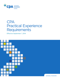CPA Practical Experience Requirements