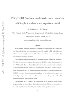 POD/DEIM Nonlinear model order reduction of