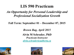 Practicum Information Forum