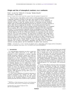 Origin and fate of atmospheric moisture over continents