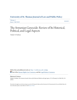 The Armenian Genocide: Review of Its Historical, Political, and