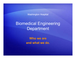 Biomedical Engineering Department