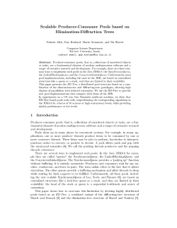 Scalable Producer-Consumer Pools based on Elimination