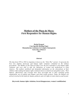 Mothers of the Plaza de Mayo