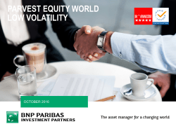 parvest equity world low volatility