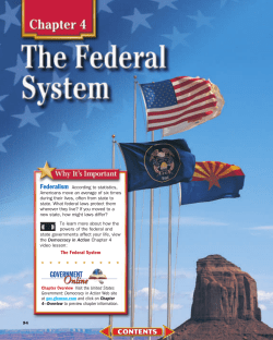 Chapter 4: The Federal System
