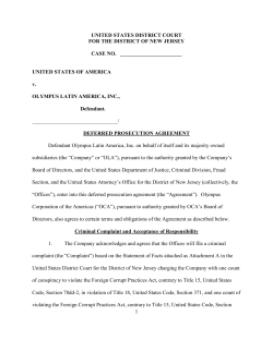 deferred prosecution agreement