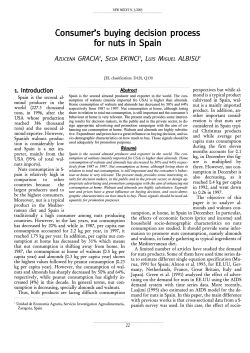 Consumers buying decision process for nuts in Spain AZUCENA