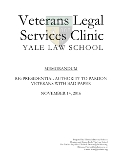 legal memorandum - Yale Law School