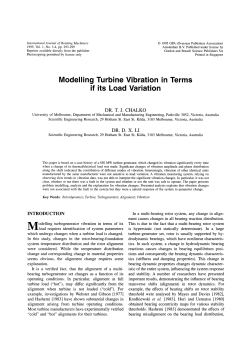 Modelling Turbine Vibration in Terms if its Load Variation