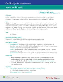 Santa Sells Soda Parent Guide,page 1 of 3