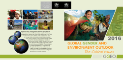 Global Gender and Environment Outlook