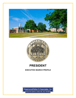 PRESIDENT - Stillman College