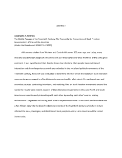 ABSTRACT CASONDRA R. TURNER The Middle Passage of the