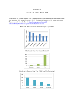 APPENDIX A EVIDENCE OF EDUCATIONAL NEED The following