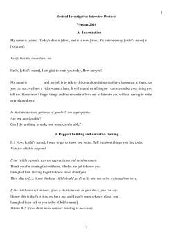 The Revised NICHD Protocol