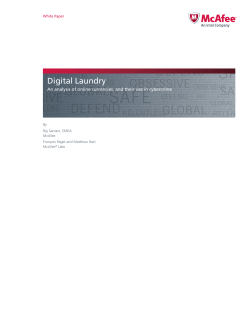 Digital Laundry White Paper