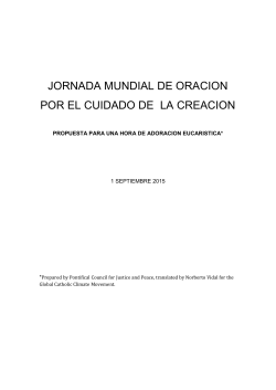 jornada mundial de oracion por el cuidado de la creacion