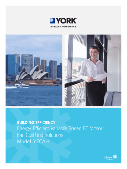 Energy Efficient Variable Speed EC Motor Fan Coil Unit Solutions
