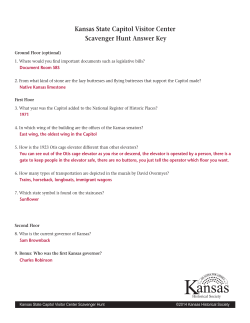Kansas State Capitol Visitor Center Scavenger Hunt Answer Key