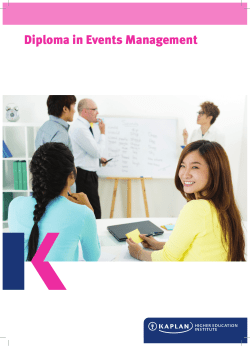 Diploma in Events Management