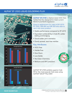 alpha&reg; ef-2100 liquid soldering flux