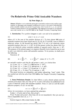 On Relatively Prime Odd Amicable Numbers