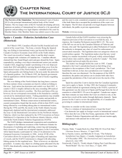 Chapter Nine The International Court of Justice (ICJ)