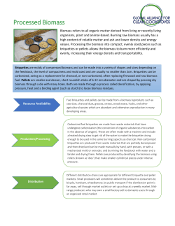 Processed Biomass - Global Alliance For Clean Cookstoves