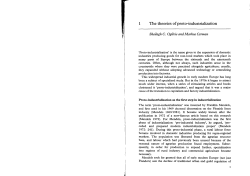 The theories of proto-industrialization