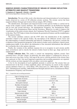 igneous bodies characterization by means of seismic reflection