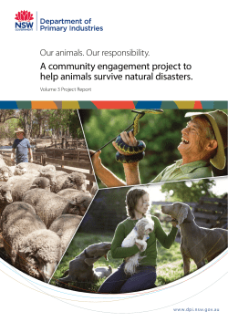 Our animals. Our responsibility. A community engagement project to